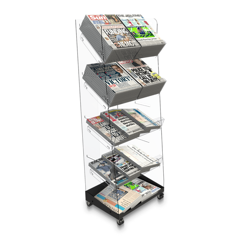 Freestanding Newspaper Display Stands – Bartuf